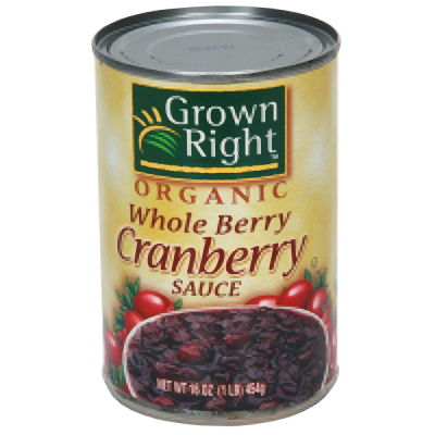 Organic Whole Cranberry Sauce - gelatin