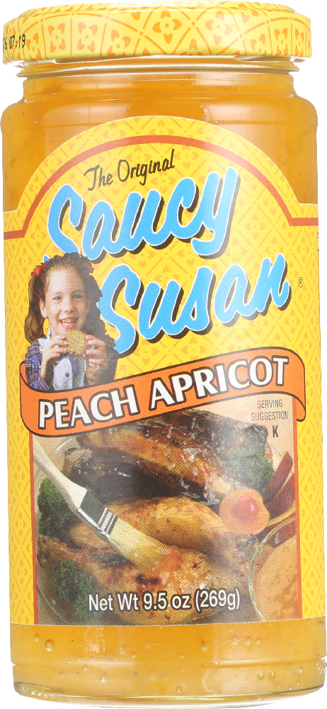 SAUCY SUSAN: Sauce Peach Apricot, 9.5 oz - 0041153000059