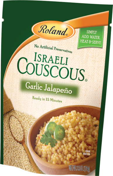 ROLAND: Garlic Jalapeno Israeli Couscous, 6.3 oz - 0041224720046