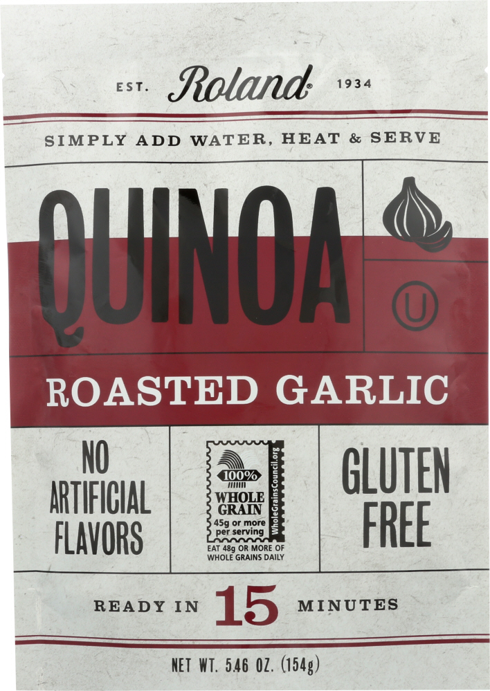 ROLAND: Quinoa Gluten Free Roasted Garlic, 5.46 oz - 0041224721821
