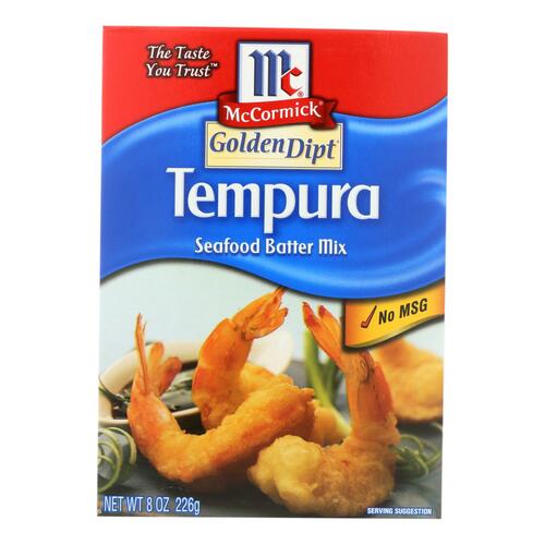 GOLDEN DIPT: Tempura Seafood Batter Mix, 8 oz - 0041234701325