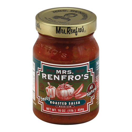 Mrs. Renfro's Fine Foods Salsa Roasted - Case Of 6 - 16 Oz. - 041235000731