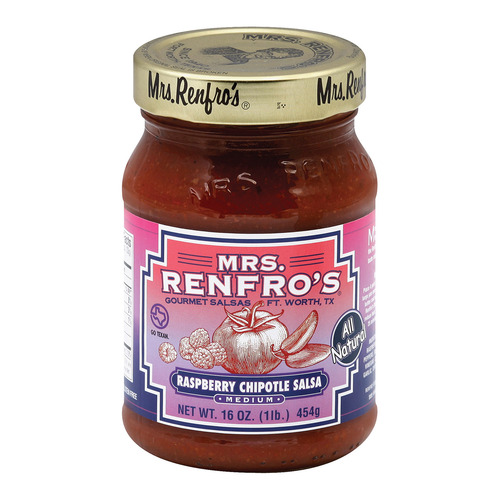 Mrs. Renfro's Chipotle Salsa - Raspberry - Case Of 6 - 16 Oz. - 041235000762