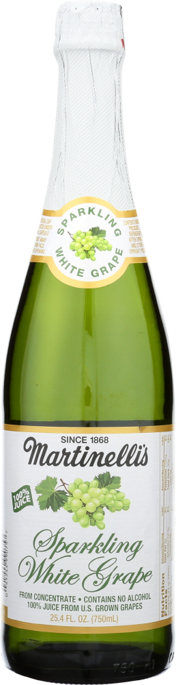 White Grape Sparkling 100% Juice From Concentrate, White Grape - 041244990757