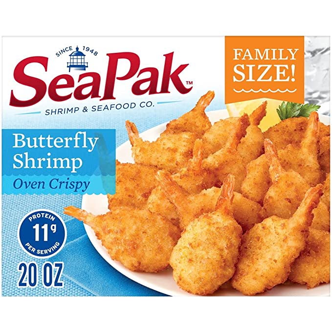  SeaPak Butterfly Shrimp, Oven Crispy Breading, Frozen, 20 oz  - quinoa