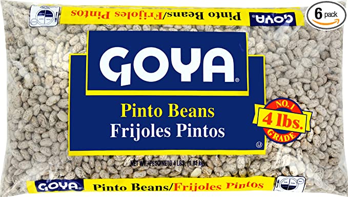  Goya Foods Pinto Beans, Dry, 4 Pound (Pack of 6), 64-Ounce  - 041331025263