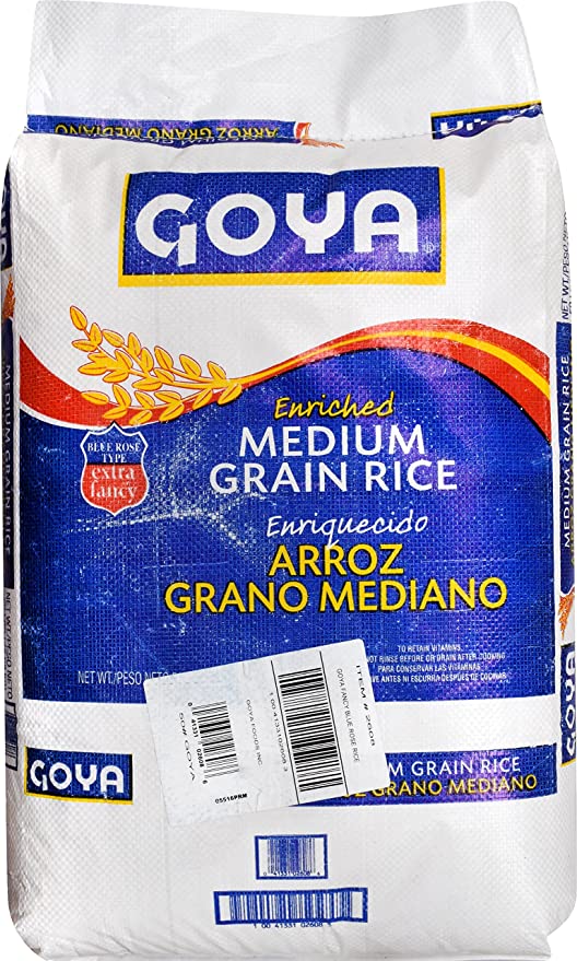  Goya Foods Enriched Medium Grain Rice, 50 Pound (Pack of 1)  - 041331026086