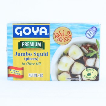 Premium jumbo squid in olive oil - 0041331036375
