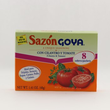 Sazon goya, seasoning, cilantro & tomato - 0041331037860