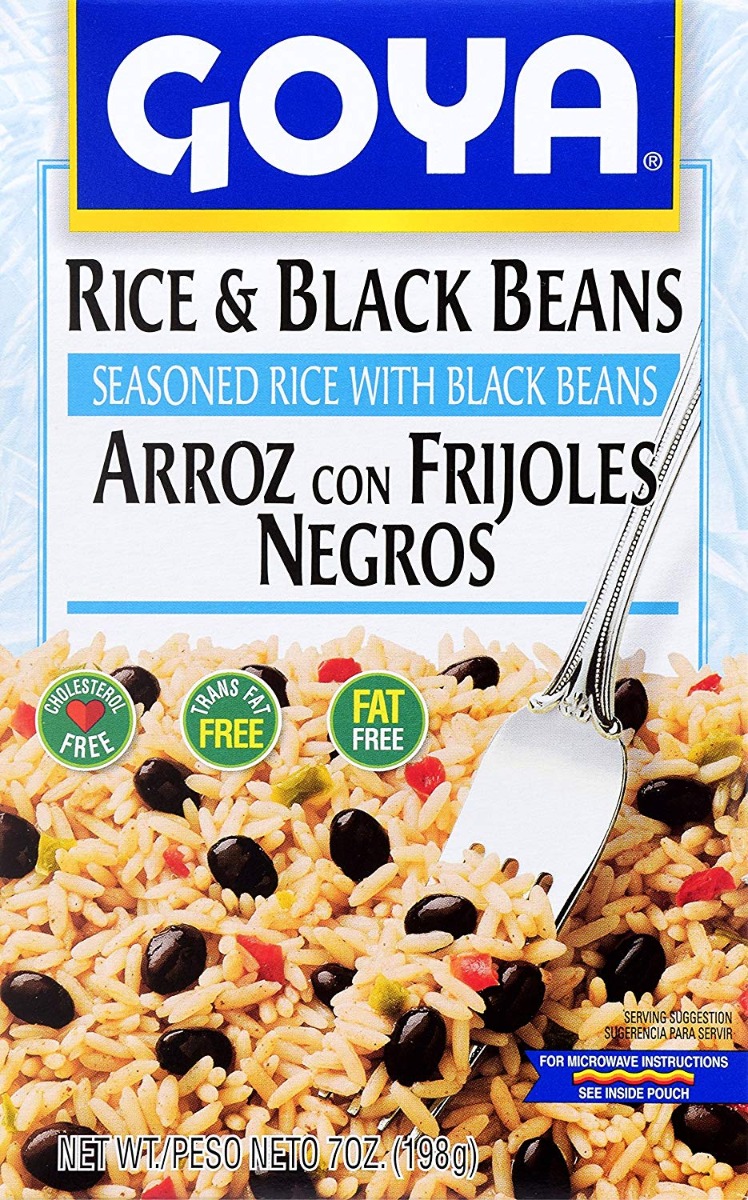 GOYA: Rice & Black Beans Mix, 7 oz - 0041331126656