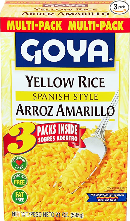  Goya Yellow Rice Mix Multipack, 3 - 7 Ounce Packs  - 041331126823