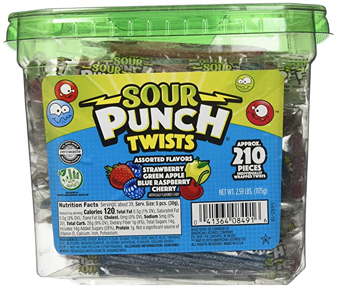  Sour Punch Sour Punch Twists, 3