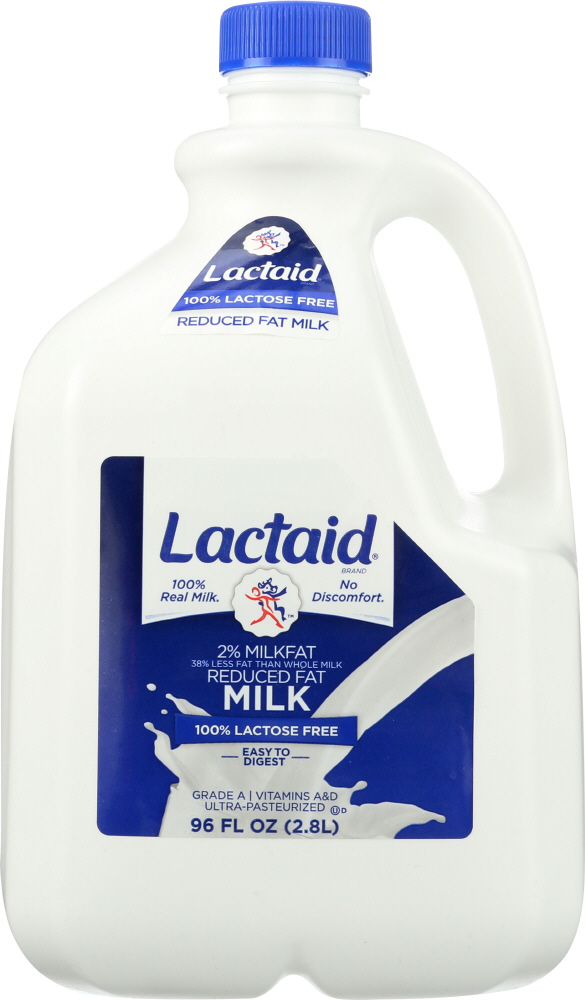 LACTAID: 2% Reduced Milkfat 100% Lactose Free, 96 oz - 0041383090721