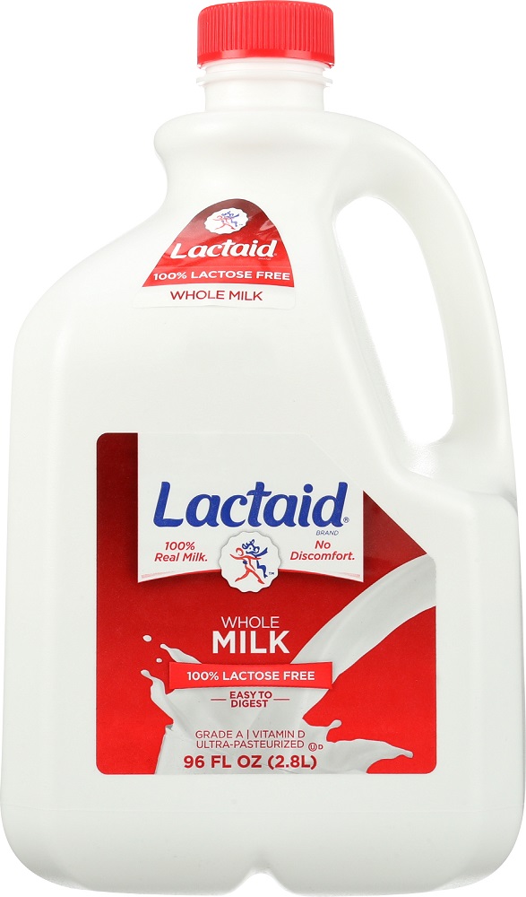 LACTAID: Whole Milk 100% Lactose Free, 96 oz - 0041383090738