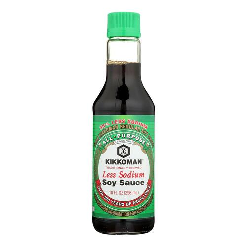 KIKKOMAN: Less Sodium Soy Sauce, 10 oz - 0041390001055