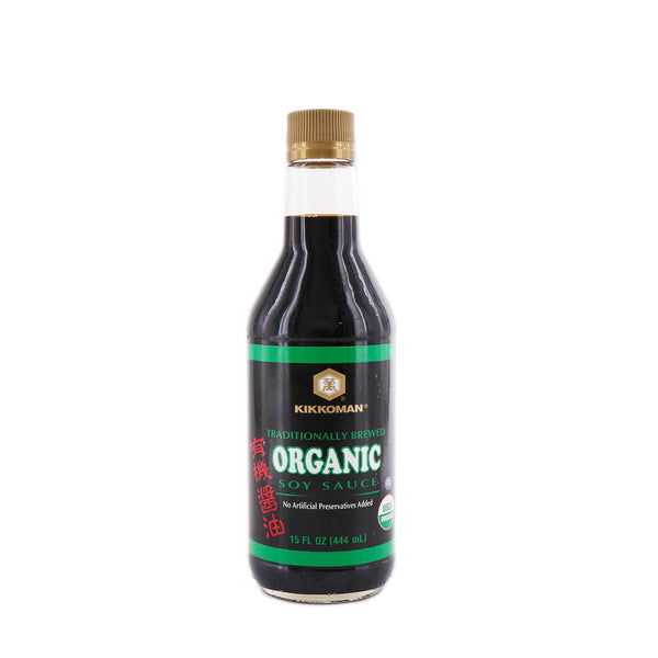KIKKOMAN: Organic Soy Sauce, 15 oz - 0041390001925