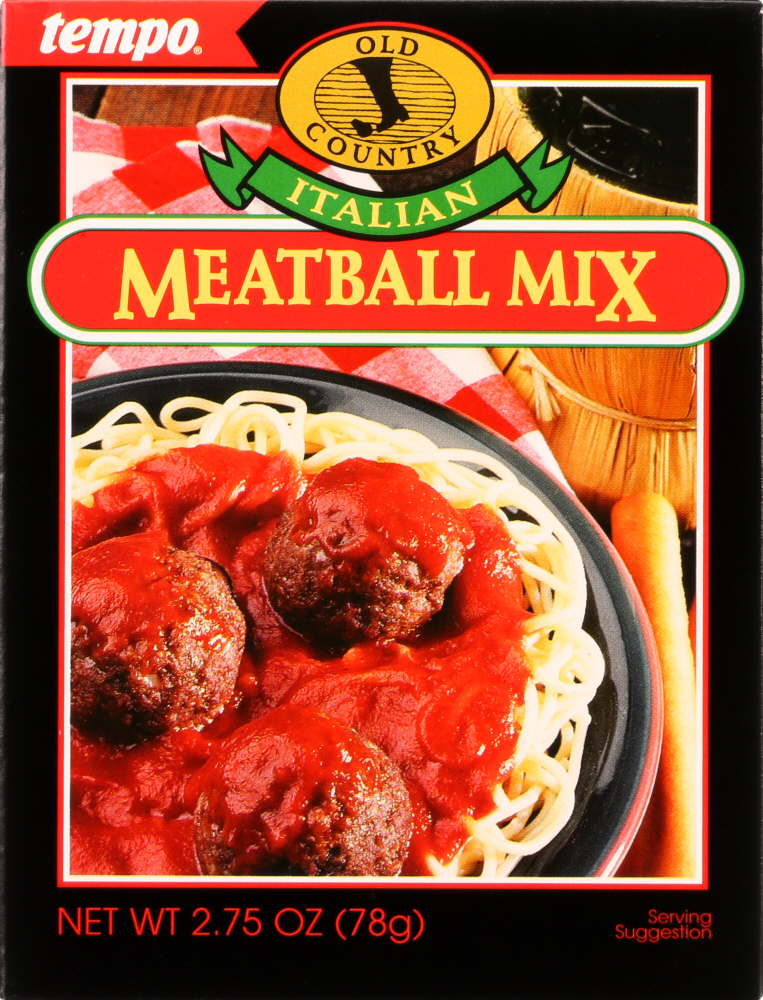 TEMPO: Mix Seasoning Meatball Italian, 2.75 oz - 0041409000208
