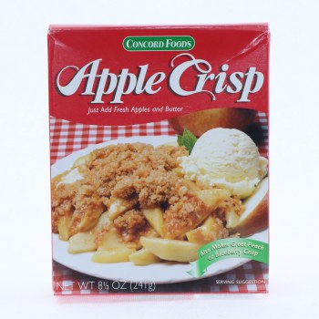 Concord foods, apple crisp - 0041409004107