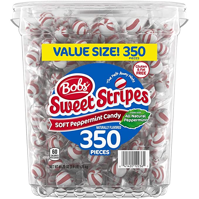 Bob'S, Sweet Stripes, Soft Candy, Peppermint - 041420122361