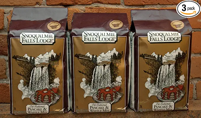 Snoqualmie Falls Lodge Old Fashioned PANCAKE & WAFFLE Mix 5lb. (3 Bags) - 041449050058