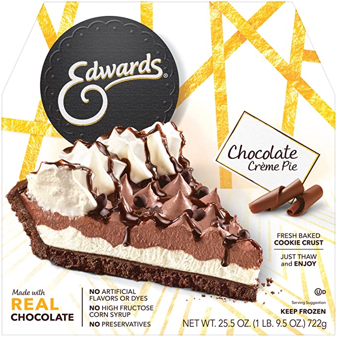  Edward's, MultiServe Hershey's Chocolate Pie, 25.5 oz (Frozen)  - 041458105565
