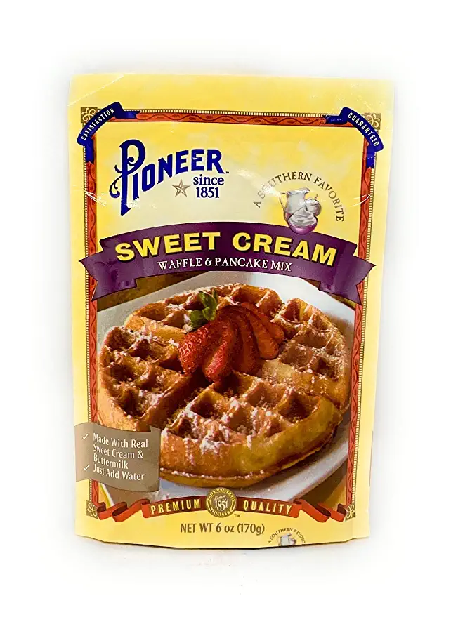  Pioneer Sweet Cream Waffle & Pancake Mix 6 oz - pack of 1  - 041460204638