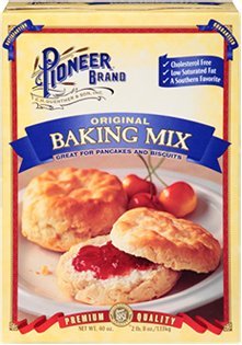  Pioneer Biscuit and Baking Mix 40oz Box (Pack of 4) Choose Flavor Below (Original)  - 041460301399