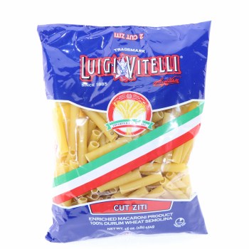 Luigi vitelli, cut ziti, enriched macaroni product - 0041486000023