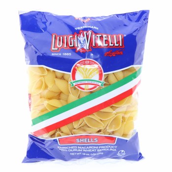 Luigi vitelli, shells, enriched macaroni product - 0041486000221