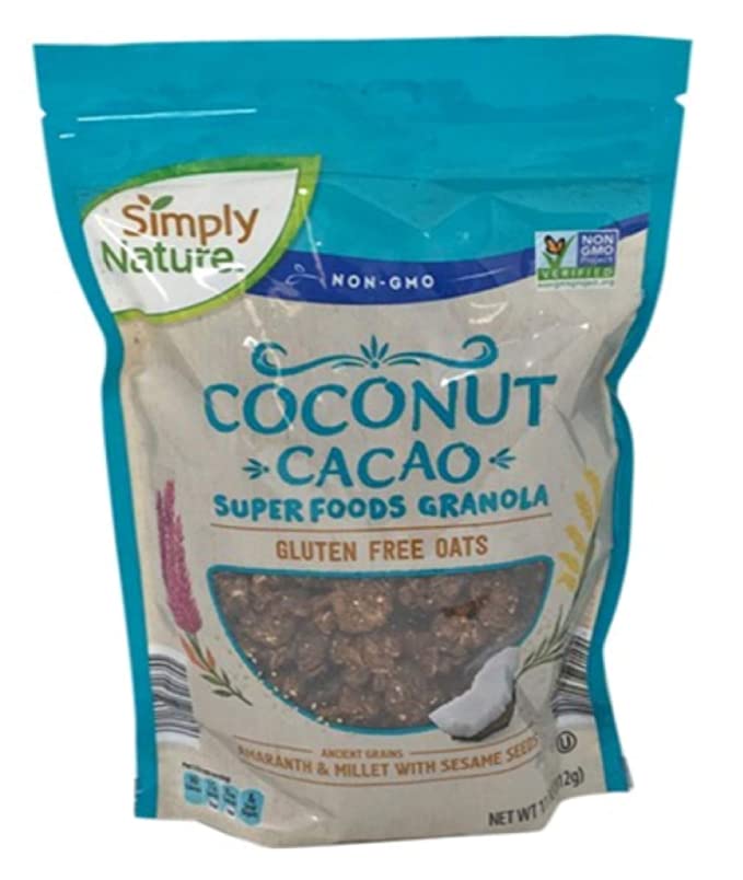  Simply Nature coconut CACAO superfoods granola  - 041498320355