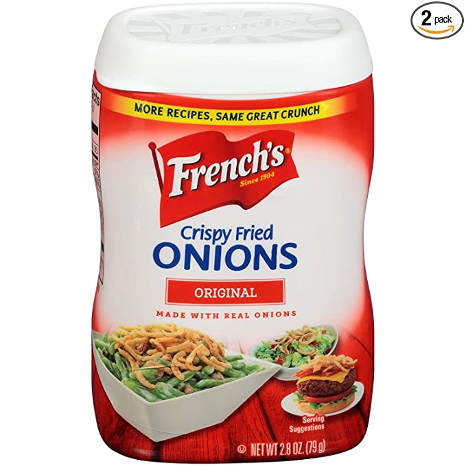  French's Original Crispy Fried Onions, 2.8 ounces (Pack of 2)  - 041500845708