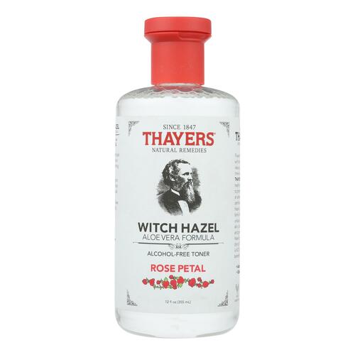 THAYERS: Witch Hazel Aloe Vera Formula Alcohol-Free Toner Rose Petal, 12 oz - 0041507070035