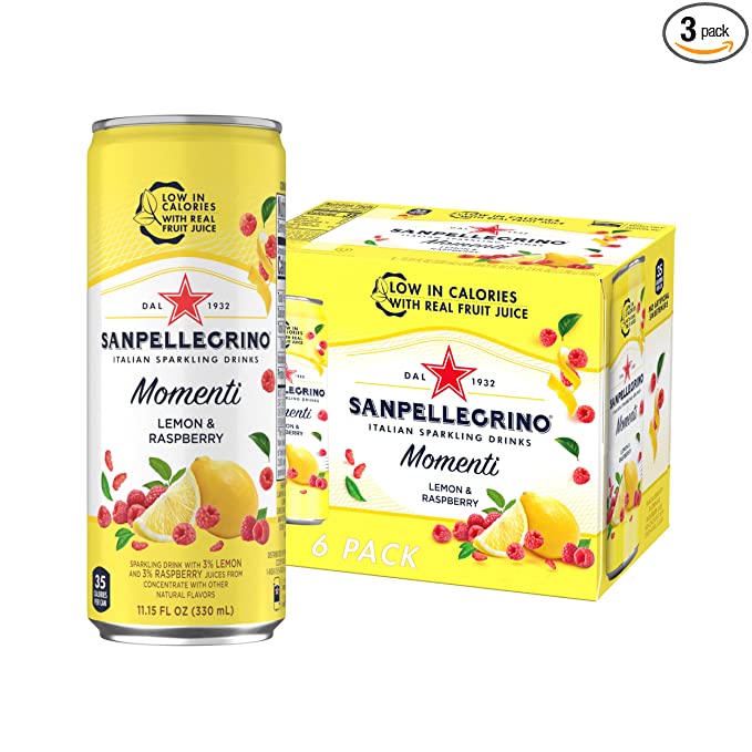 Lemon & Raspberry Italian Sparkling Drinks, Lemon & Raspberry - 041508510455