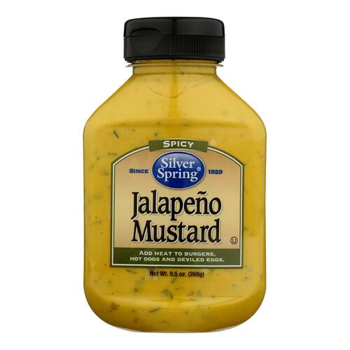 Silver Spring Squeeze - Mustard - Jalapeno - Case Of 9 - 9.5 Oz - 041543150227