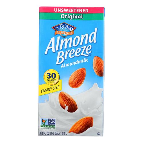 Almond Breeze - Almond Milk - Unsweetened Original - Case Of 8 - 64 Fl Oz. - 041570052600