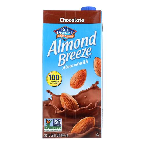 BLUE DIAMOND: Almond Breeze Almond Milk Chocolate, 32 oz - 0041570068373