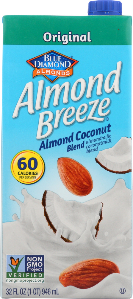 Blue Diamond Almonds, Almond Breeze, Almond Coconut Blend, Original, Original - 041570089743