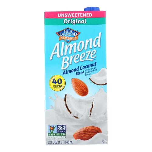 BLUE DIAMOND: Unsweetened Coconut Almond Breeze, 32 oz - 0041570089767