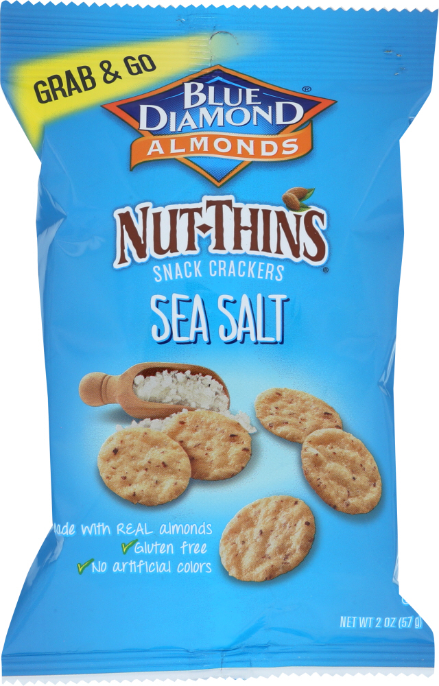 Nut & Rice Crackers Snacks, Sea Salt - 041570130506