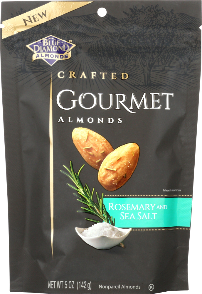 Crafted Gourmet Almonds, Rosemary And Sea Salt - 041570130919