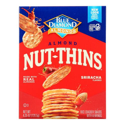 Blue Diamond - Nut Thins Sriracha - Case Of 6 - 4.25 Oz - 041570142714