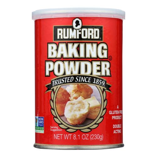 Rumford Baking Powder - Aluminum Free - Non-gmo - Case Of 12 - 8.1 Oz - 041617002278