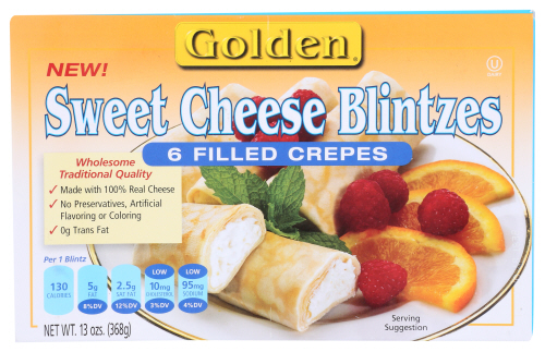 GOLDEN: Blintz Sweet Cheese, 13 oz - 0041641101152