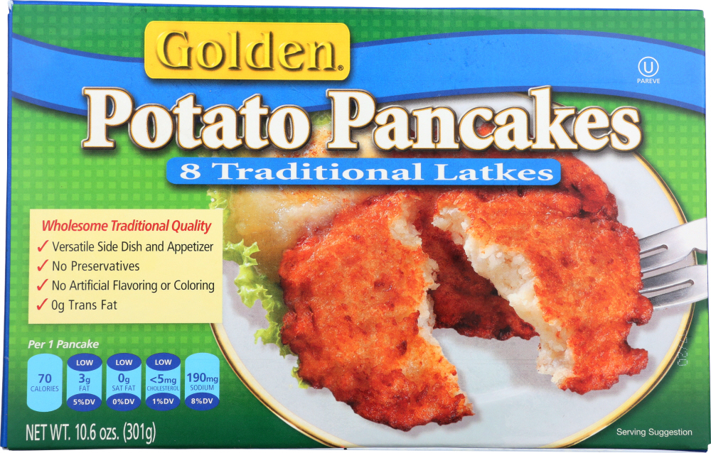 Golden, Potato Pancakes - golden