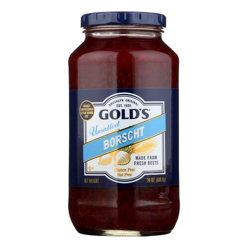 Golds Soup - Unsalted Borscht - Case Of 12 - 24 Oz. - 041740000851