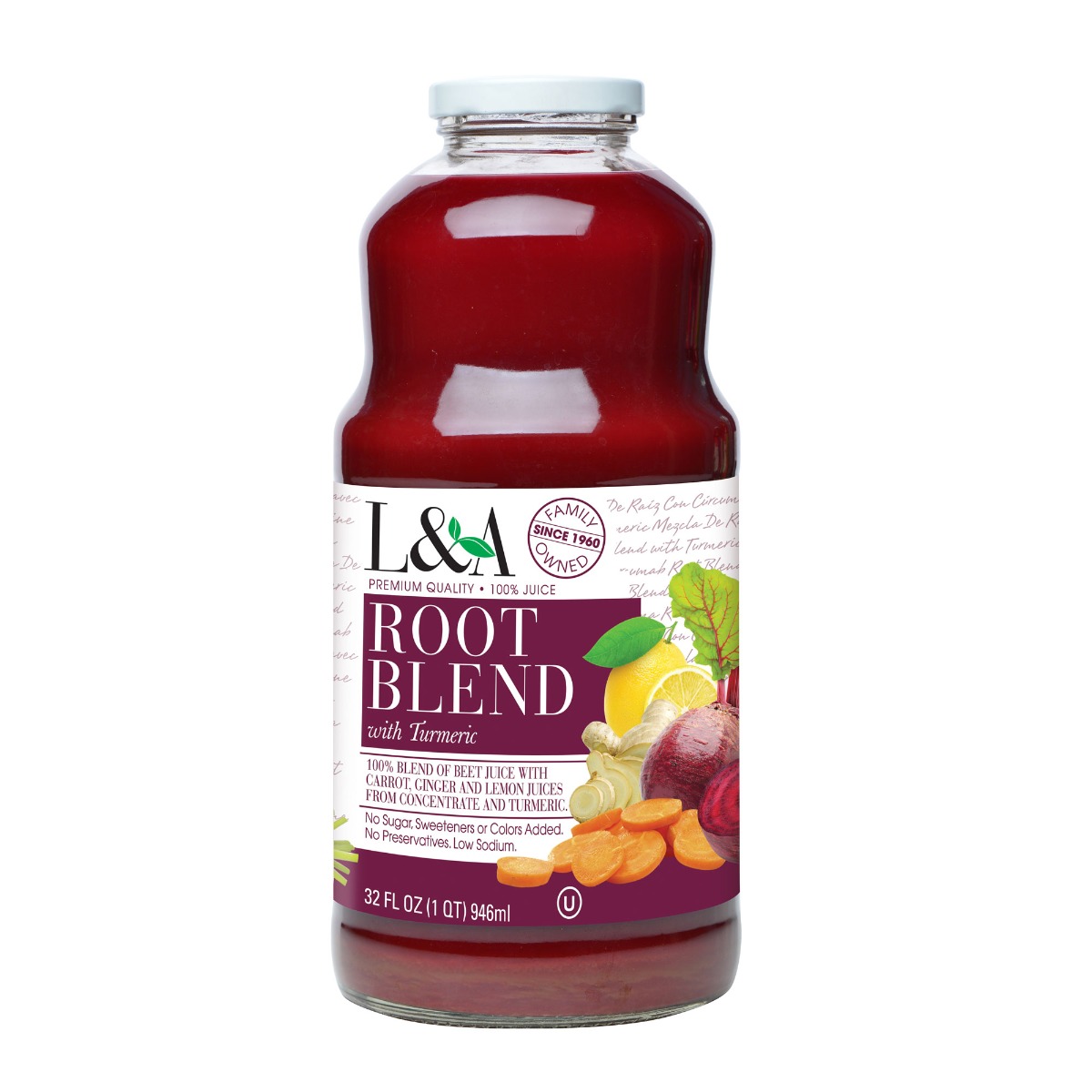 L & A JUICE: Root Blend Cleanse Juice, 32 oz - 0041755098195