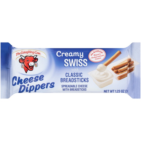 The Laughing Cow, Cheese Dippers Creamy Swiss With Classic Breadstics - 041757019099