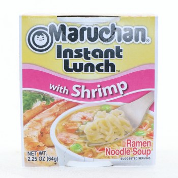 Ramen noodle soup with shrimp, shrimp - 0041789001253
