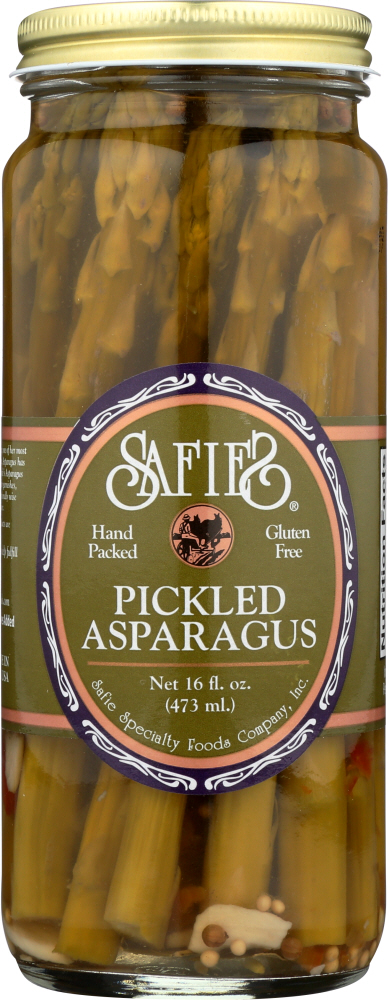 SAFIE: Pickled Asparagus, 16 oz - 0041798001275