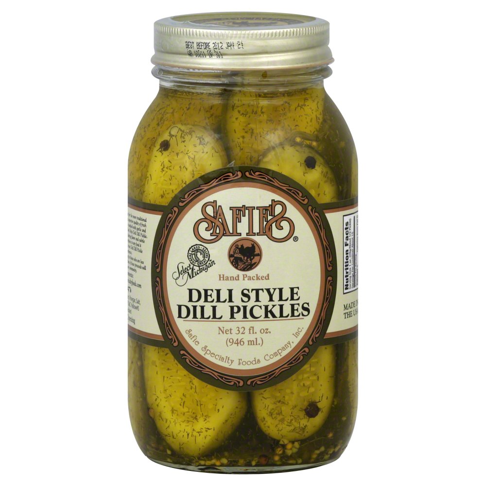 SAFIE: Deli Style Dill Pickles, 32 oz - 0041798001909